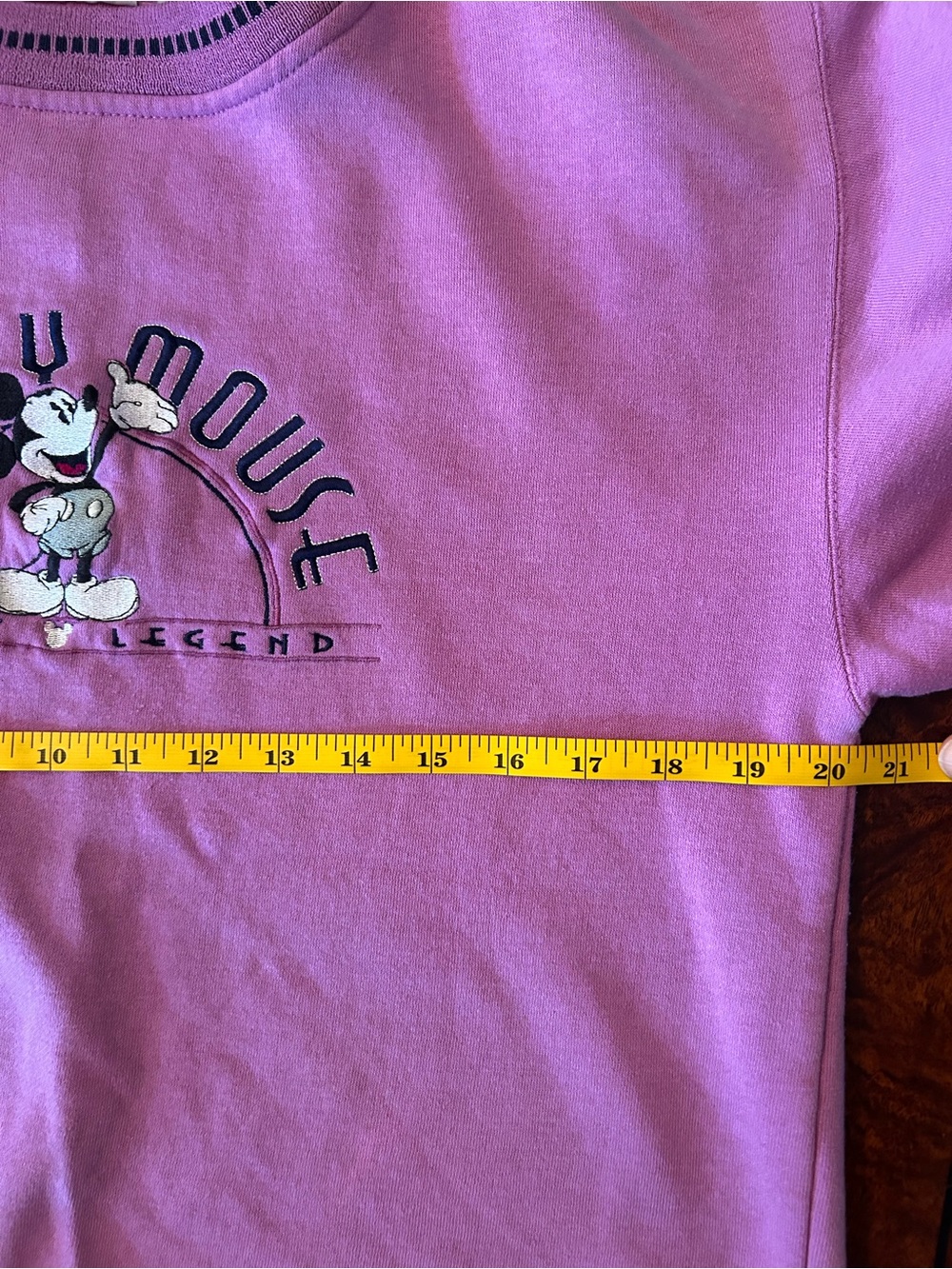 VTG 90s Brazo Disney Mickey Mouse Medium Pink Embroidered Mickey & Co Sweatshirt - Picture 5 of 8